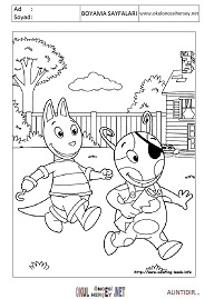 back-yardigans boyama sayfaları